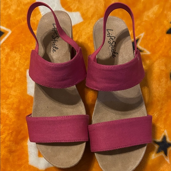 Life Stride Shoes - Life Stride Women's Pink Sandals